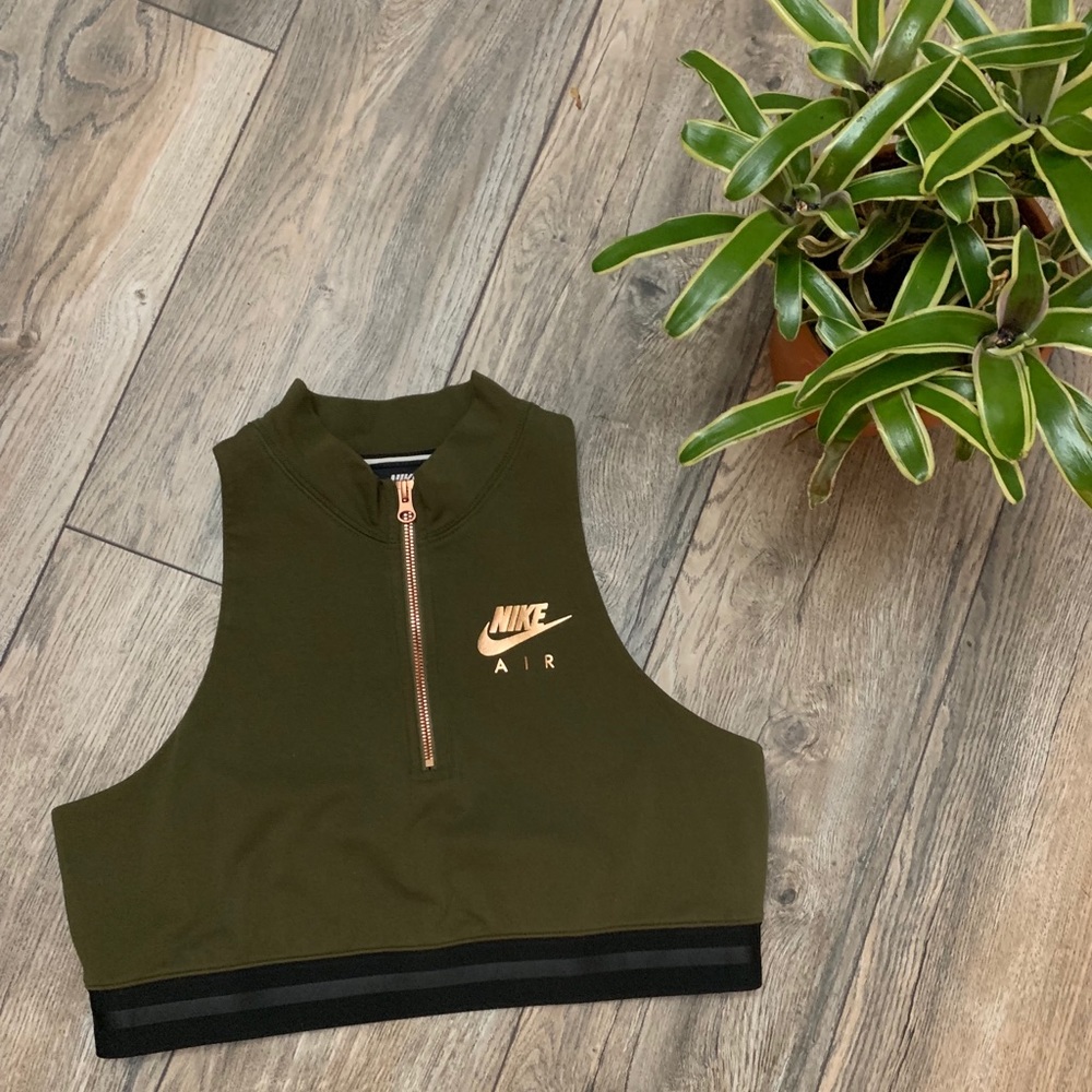 Nike zip up Crop Top